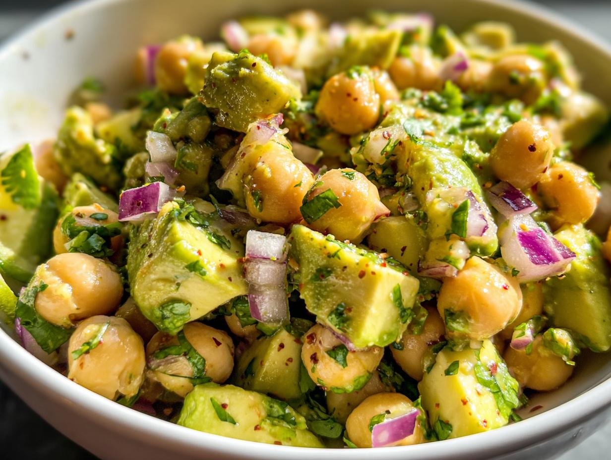 Chickpea Avocado Salad Lime: Amazing 10 Min Lunch - Chickpea Avocado Salad Lime - additional detail