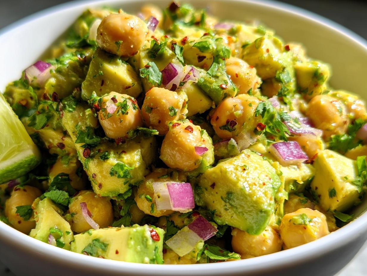 Chickpea Avocado Salad Lime: Amazing 10 Min Lunch - Chickpea Avocado Salad Lime - additional detail