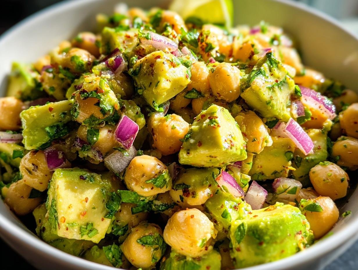 Chickpea Avocado Salad Lime: Amazing 10 Min Lunch
