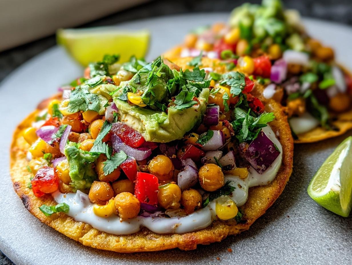 Fresh Corn Chickpea Tostadas: Amazing Flavor - Fresh Corn Chickpea Tostadas - additional detail