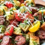 Basil Pesto Panzanella