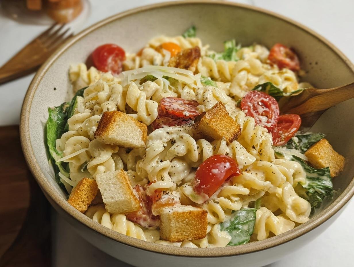 Caesar Pasta Salad: Your 1 Easy, Amazing Dish - Caesar Pasta Salad - additional detail