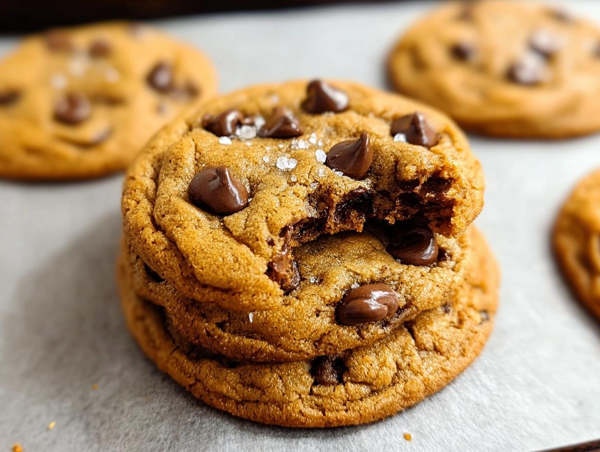 Chewy Pumpkin Chocolate Chip Cookies - ingredients and dough preparation