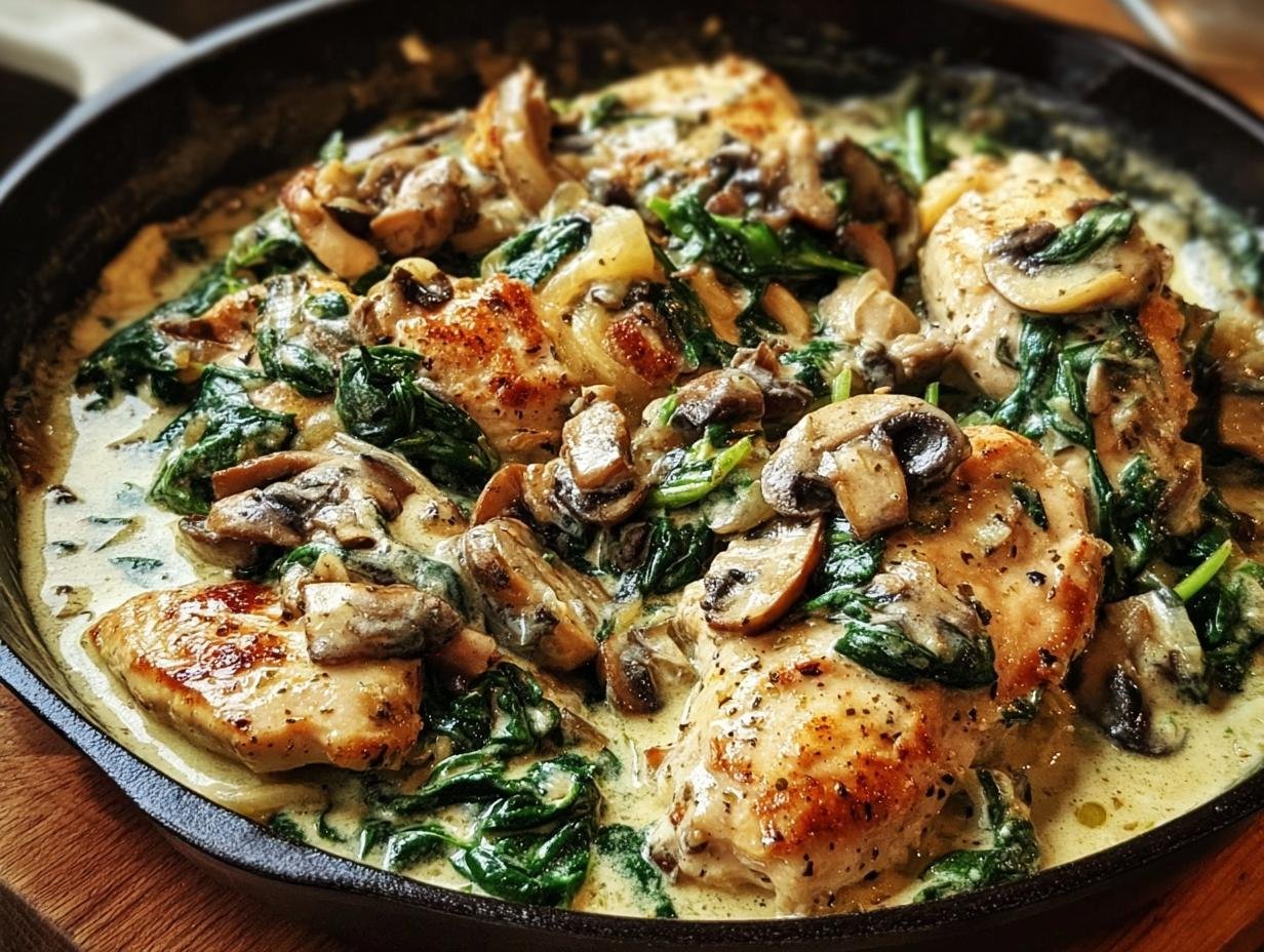 Amazing Chicken Spinach Mushroom in 30 Mins - Chicken Spinach Mushroom - additional detail