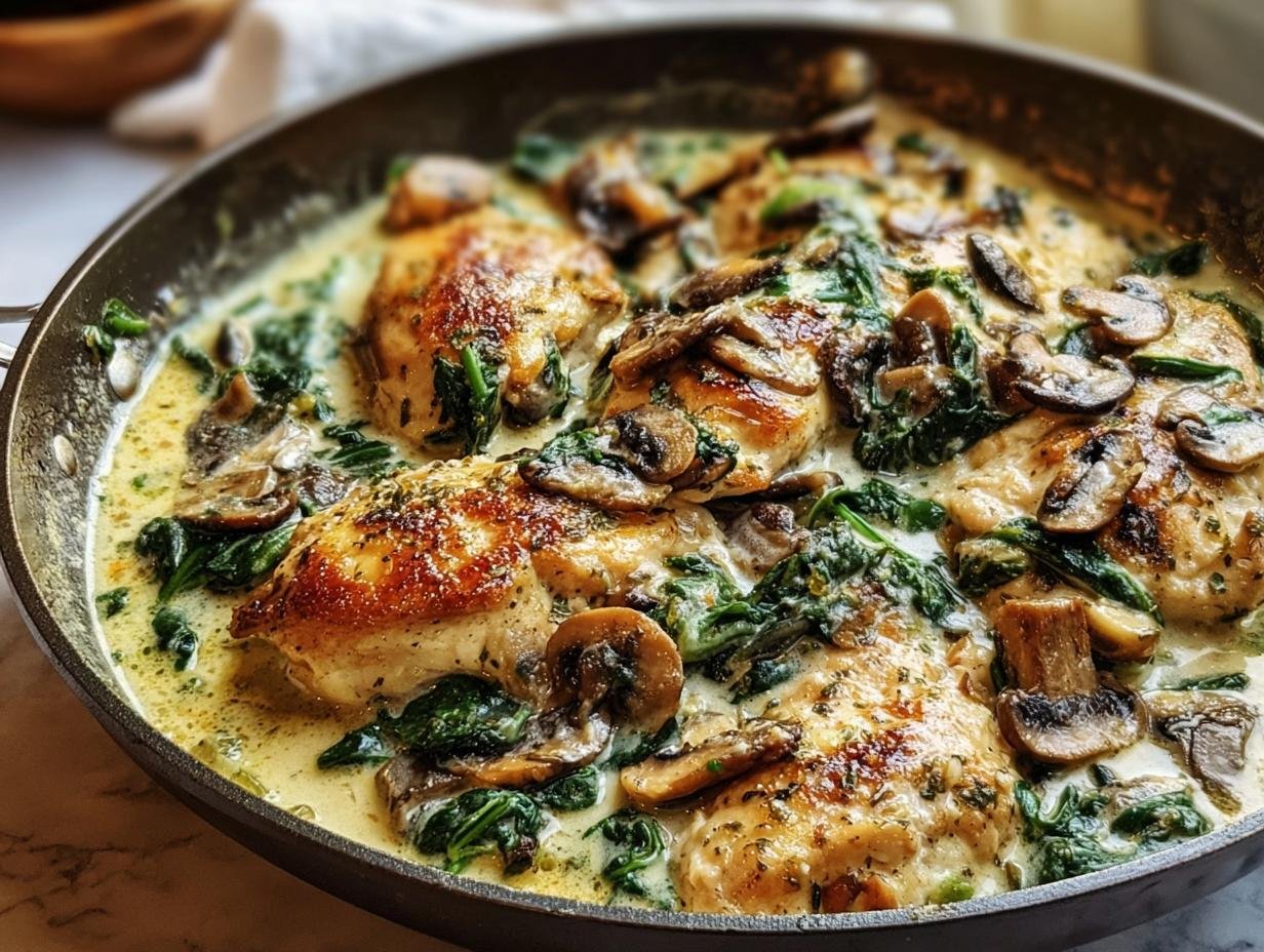 Chicken Spinach Mushroom