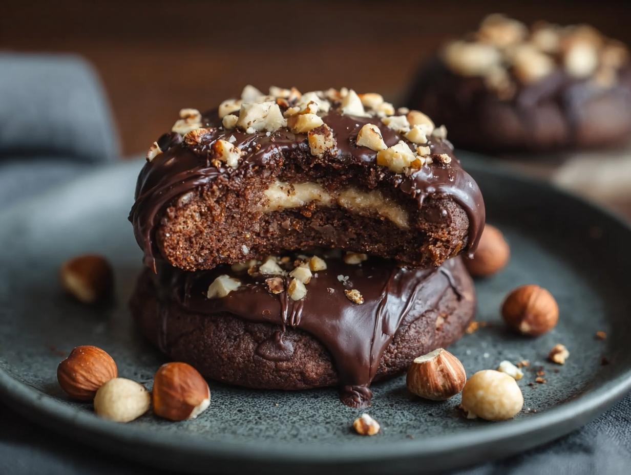 Chocolate Hazelnut Crunch Cookies: Amazing Chewy Treat - Chocolate Hazelnut Crunch Cookies - additional detail
