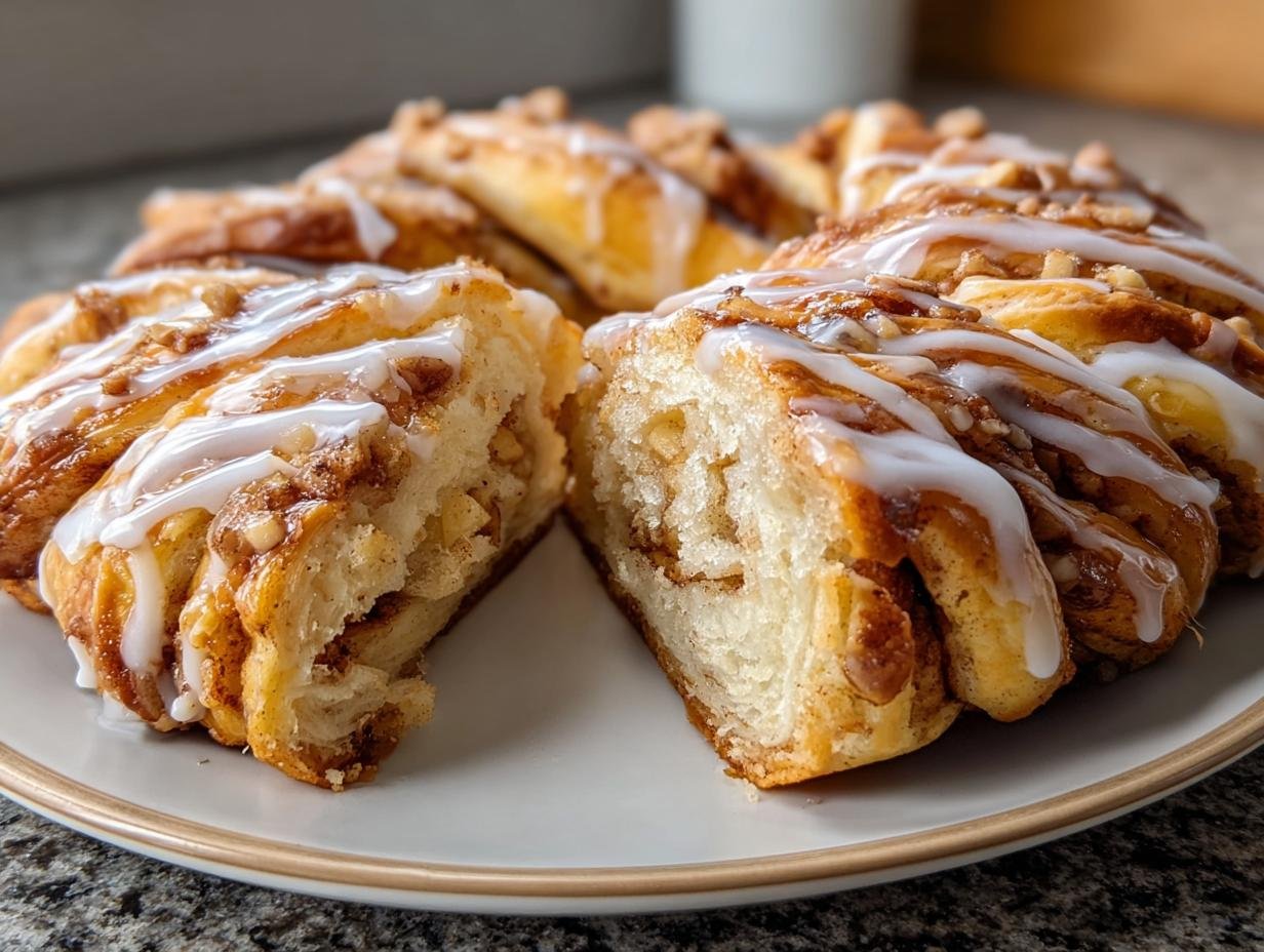 Cozy Apple Kringle: Wonderful Vanilla Glaze Recipe - Cozy Apple Kringle Vanilla - additional detail