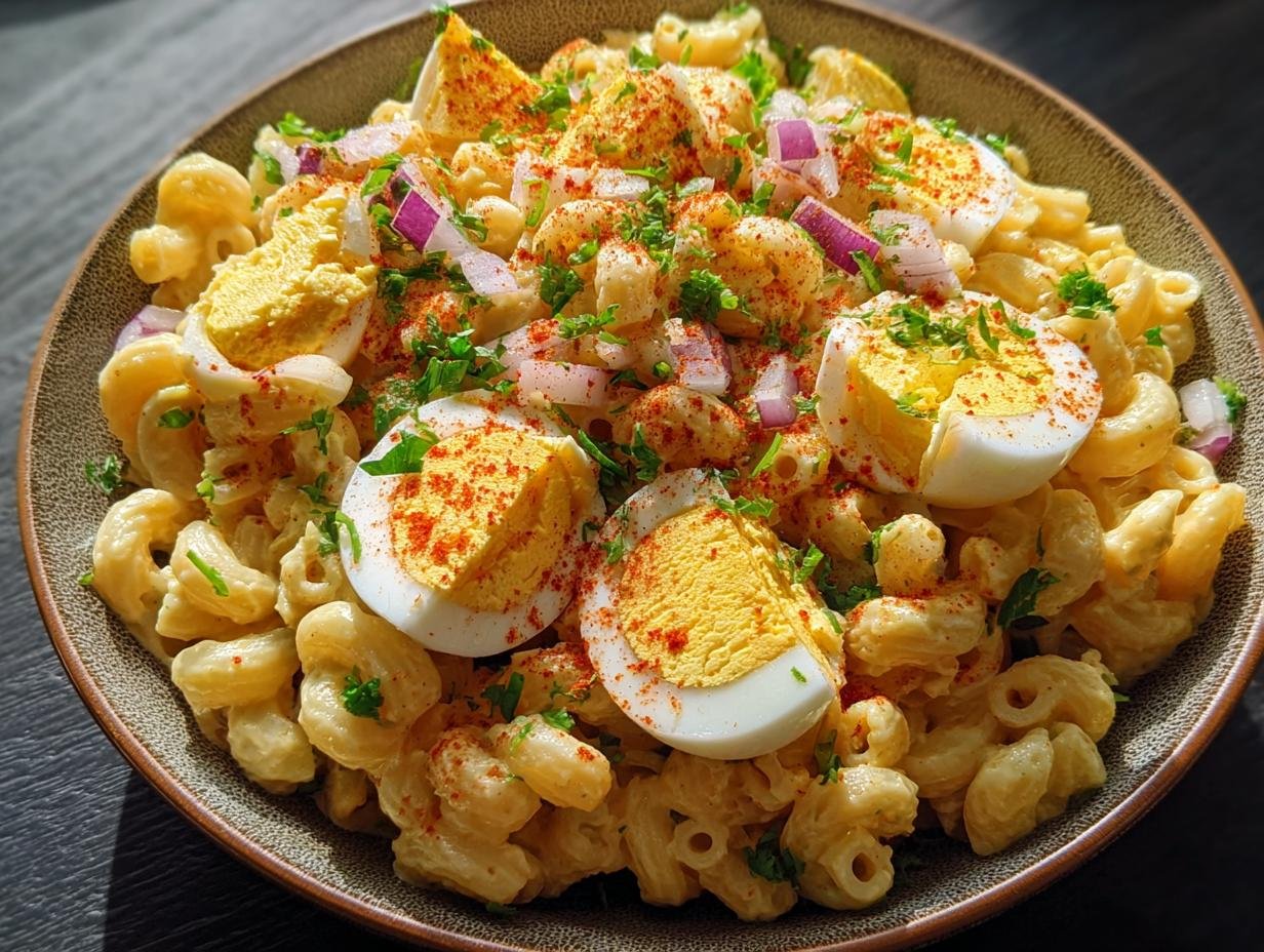 Creamy Deviled Egg Macaroni: Delicious 1-Dish Wonder