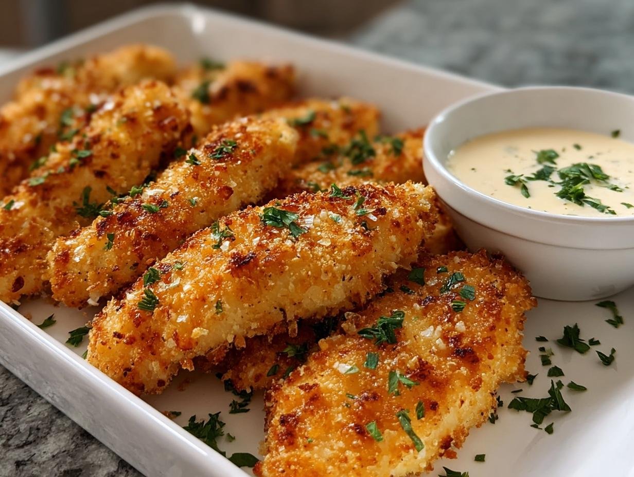 Crispy Buttered Ranch Chicken - close-up of baked chicken