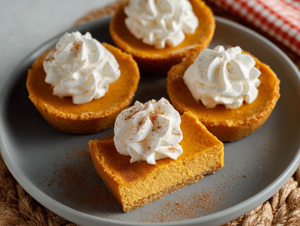 Crustless Mini Pumpkin Pies: 10-Minute Flavor