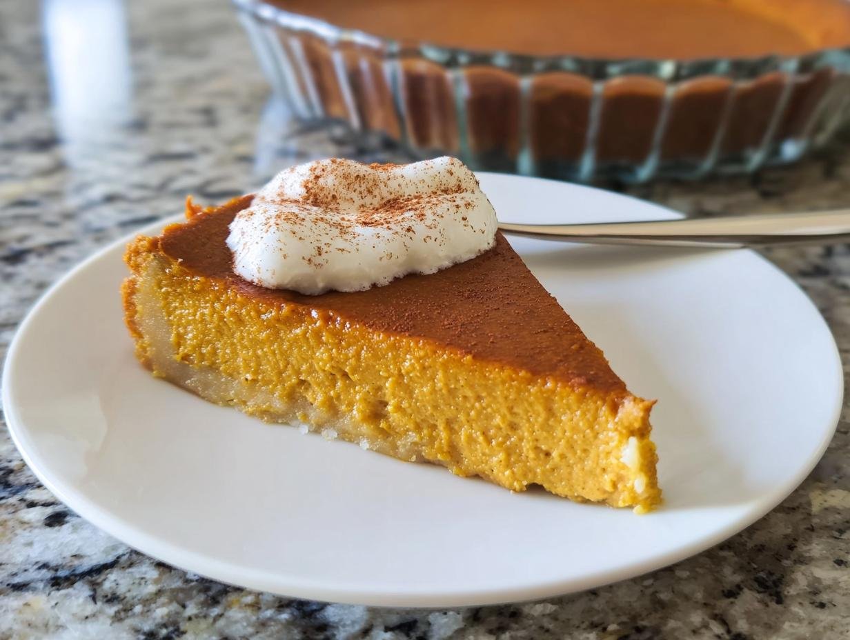 Crustless Pumpkin Pie: Wonderful 5-Star Recipe