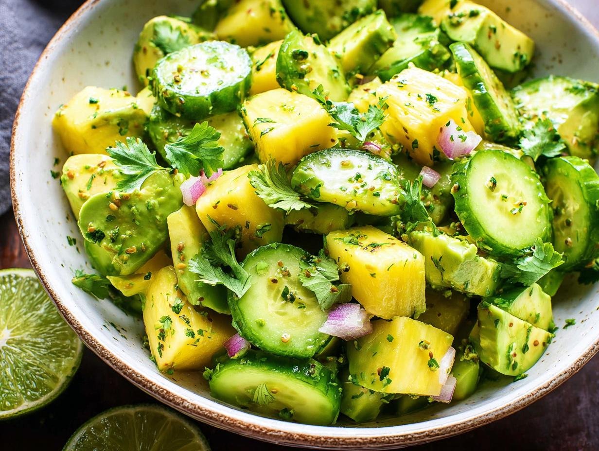 Cucumber Pineapple Salad: Astonishing Freshness - Cucumber Pineapple Salad - additional detail
