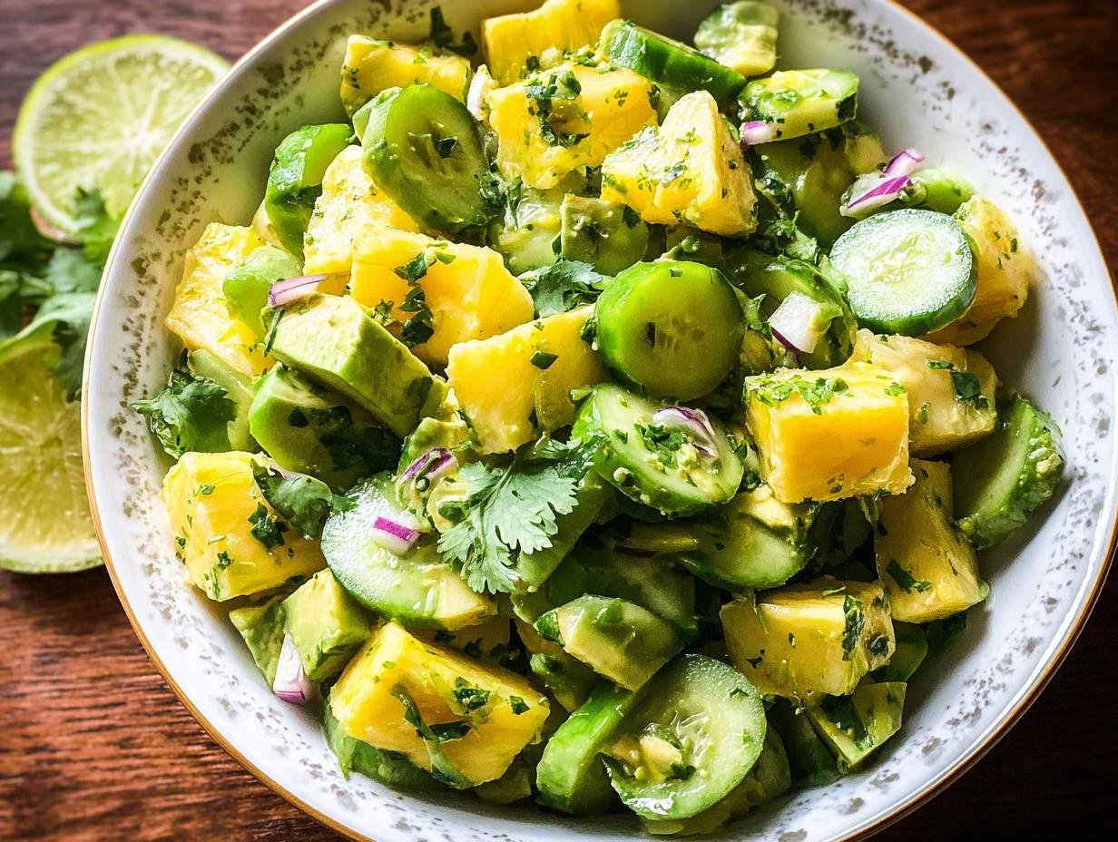 Cucumber Pineapple Salad: Astonishing Freshness - Cucumber Pineapple Salad - additional detail