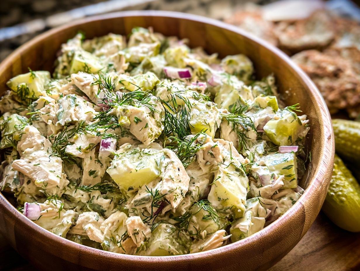 Delectable Dill Pickle Chicken Salad Perfection - Dill Pickle Chicken Salad - additional detail