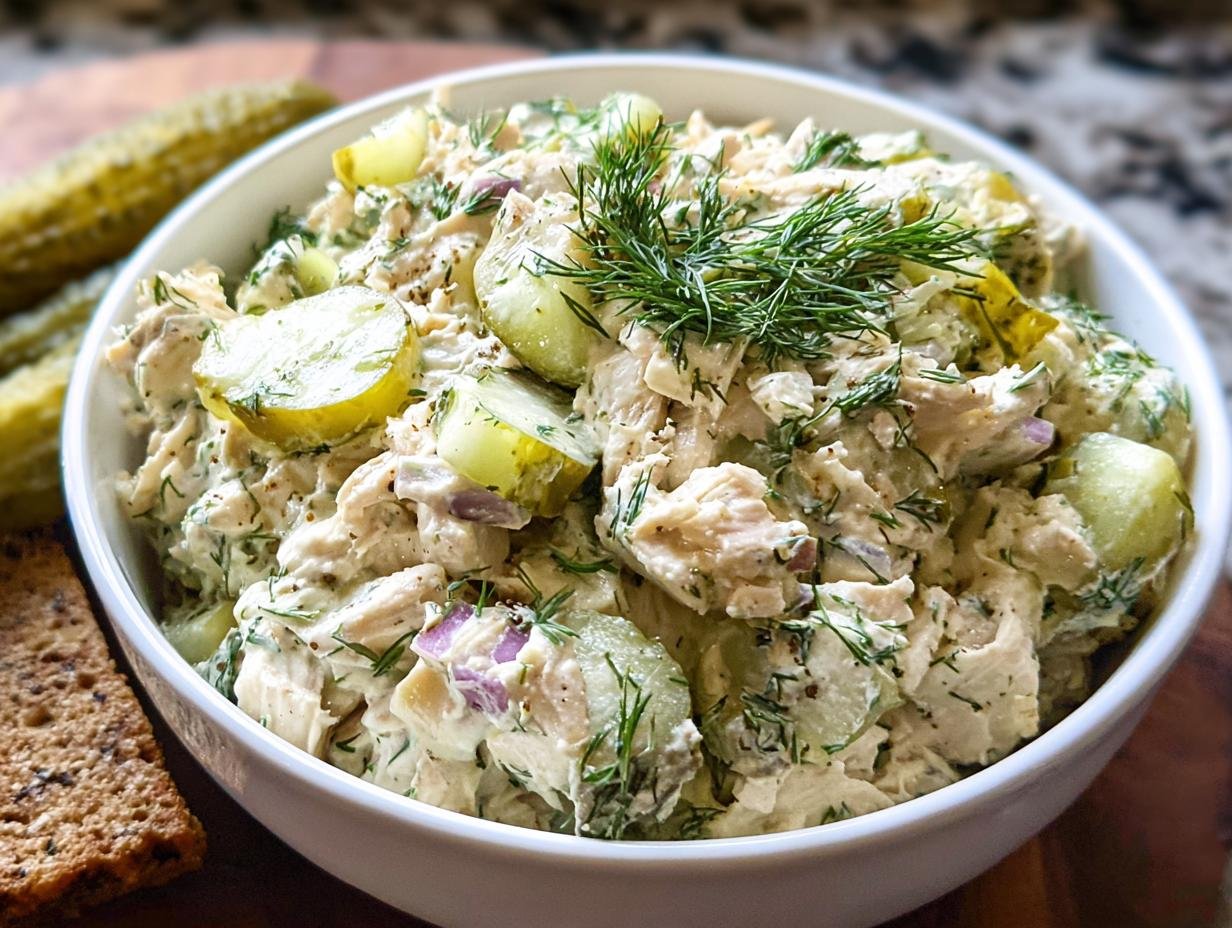 Delectable Dill Pickle Chicken Salad Perfection