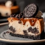Halloween Cookies Cream Cheesecake