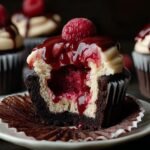 Halloween Vampire Bite Cupcakes