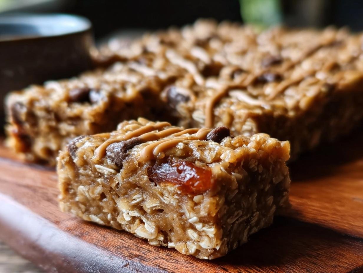 Delicious Healthy Bake Oatmeal Bars: 1 Quick Prep