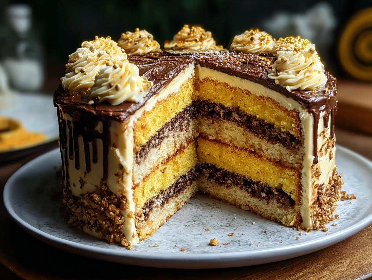 Mouthwatering Hufflepuffs Layer Cake, 1 Amazing Recipe - Hufflepuffs Layer Cake - additional detail