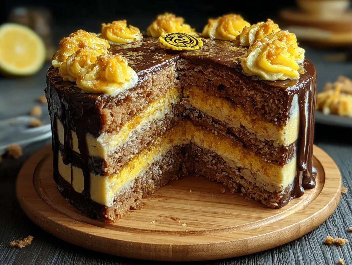 Mouthwatering Hufflepuffs Layer Cake, 1 Amazing Recipe - Hufflepuffs Layer Cake - additional detail