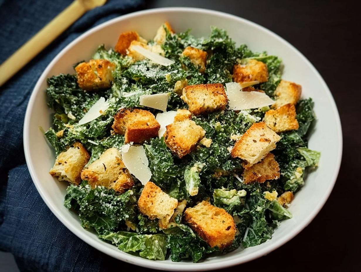 Kale Caesar Salad: 1 Amazing Recipe - Kale Caesar Salad - additional detail