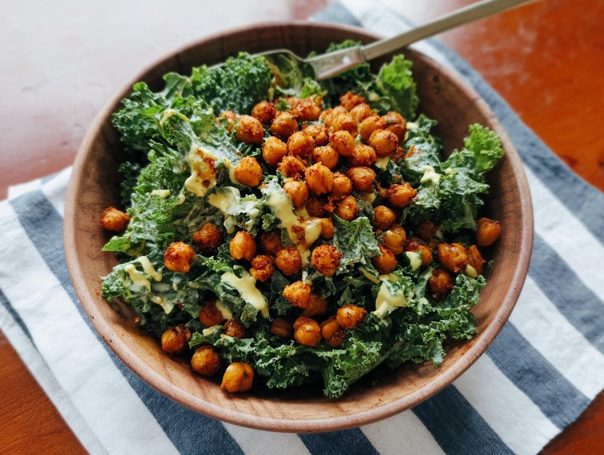 Kale Chickpea Salad: Amazing 15-Min Recipe - Kale Chickpea Salad - additional detail