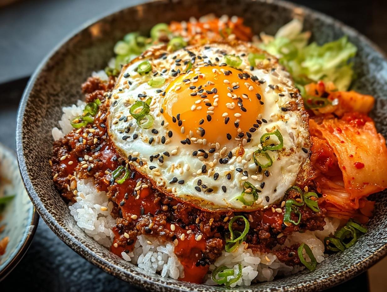 Korean Ground Beef Bowl: 1 Amazing Dish - Korean Ground Beef Bowl - additional detail