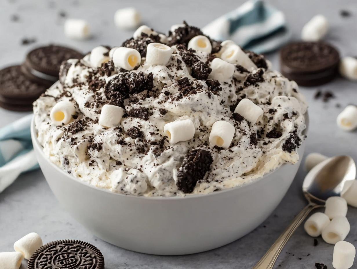 Oreo Fluff Salad: 10 Minute Dream Dessert - Oreo Fluff Salad - additional detail
