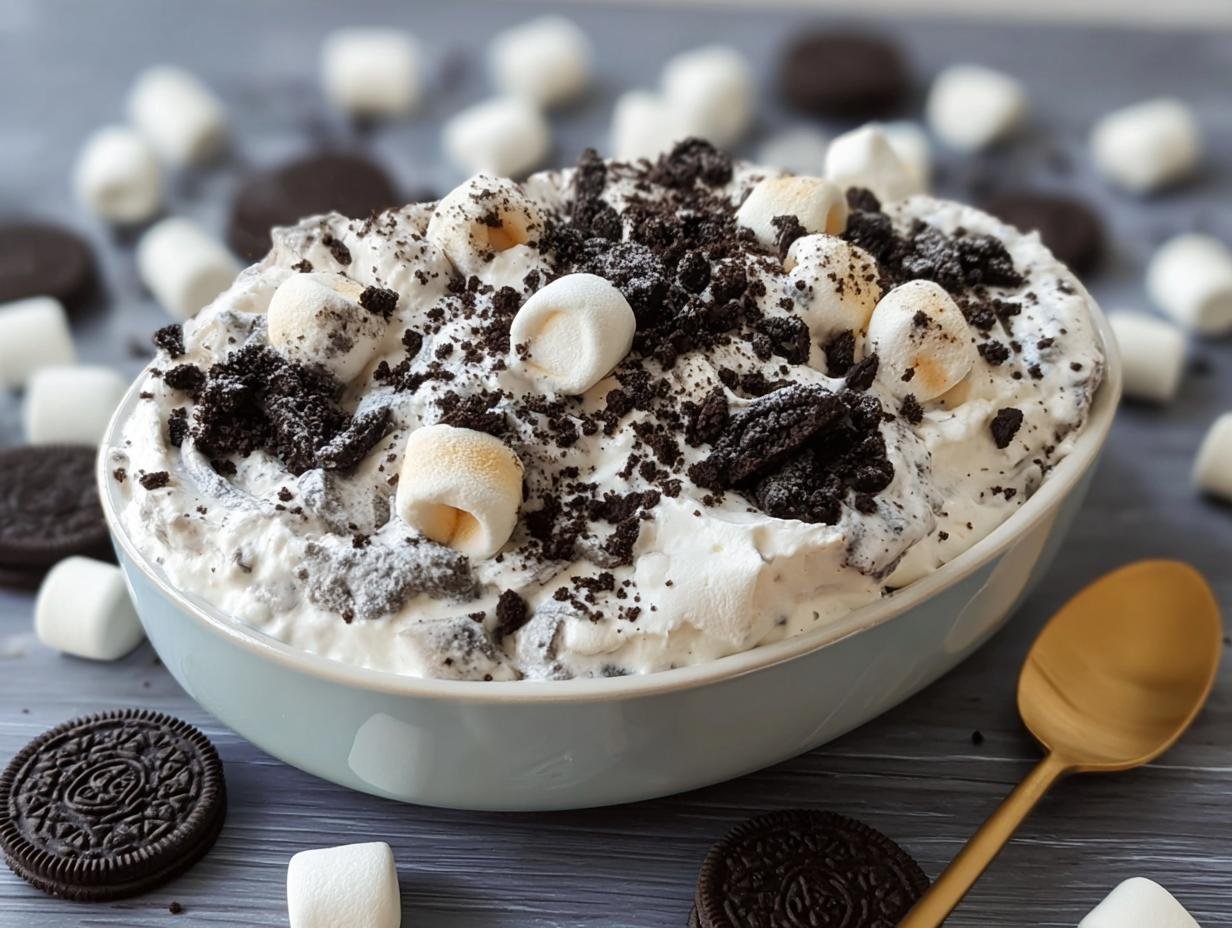 Oreo Fluff Salad: 10 Minute Dream Dessert - Oreo Fluff Salad - additional detail