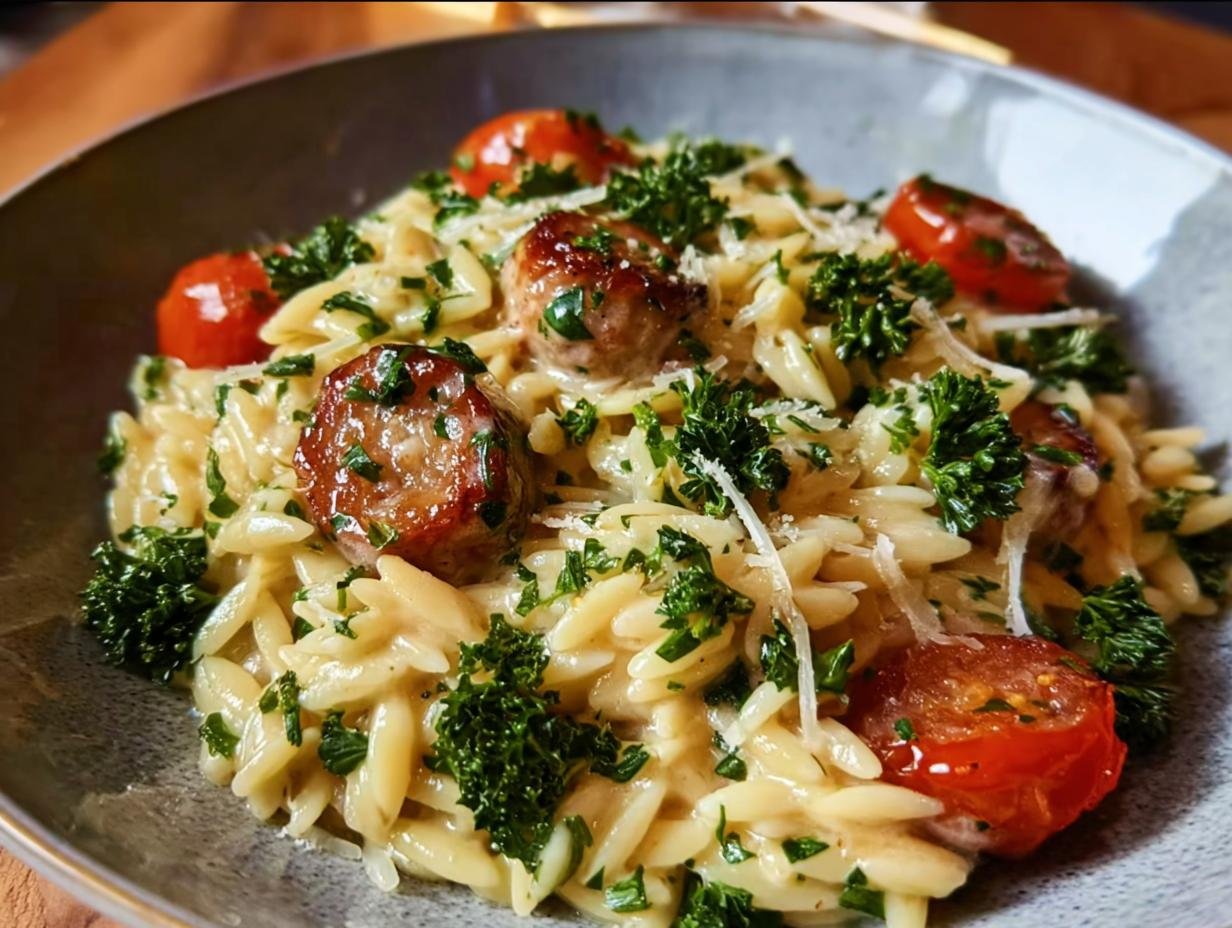 Easy Orzo Dinner: 1 Pan Wonder