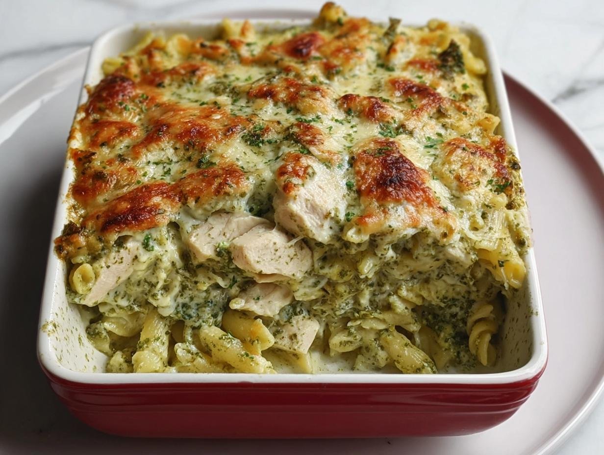 Pesto Chicken Pasta Bake: 1 Amazing Dish - Pesto Chicken Pasta Bake - main visual representation