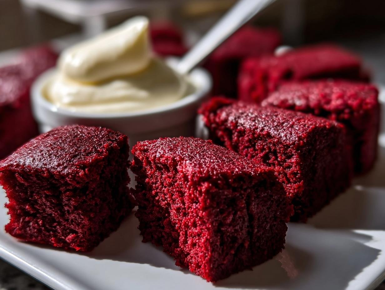 Red Velvet Brownie Dippers: 1 Simple Dip - Red Velvet Brownie Dippers - additional detail