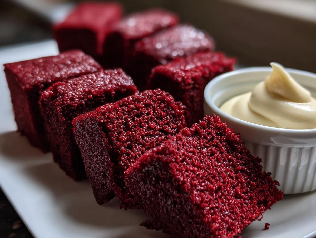 Red Velvet Brownie Dippers: 1 Simple Dip