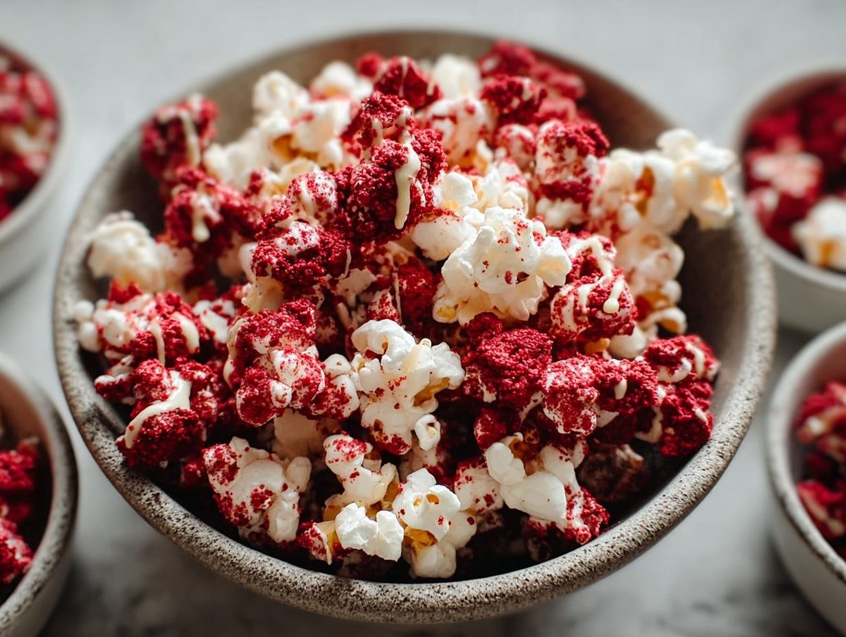 Red Velvet Popcorn: 8 Cups of Pure Bliss - Red Velvet Popcorn - additional detail