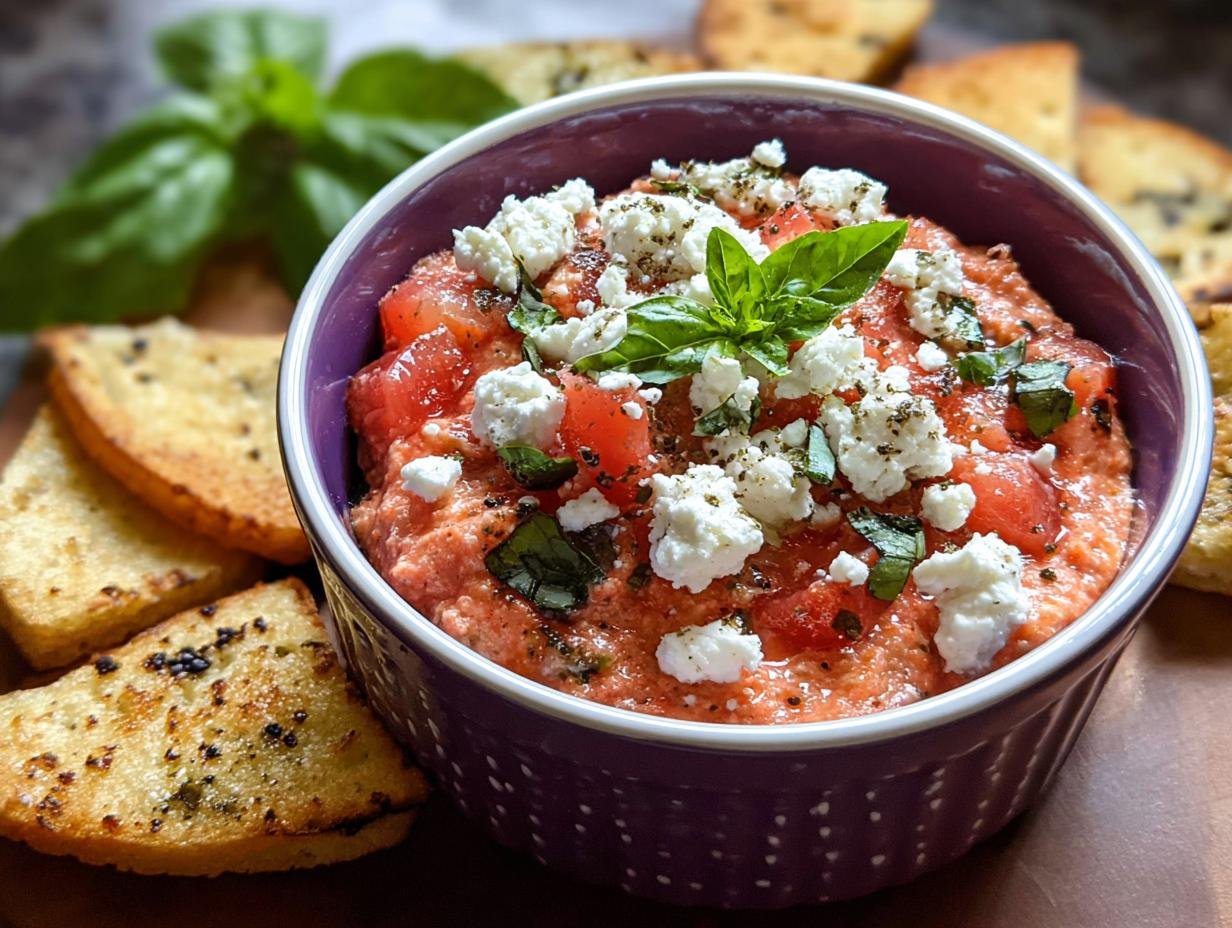 Amazing Red White Basil Dip: 3 Secrets - Red White Basil Dip - additional detail