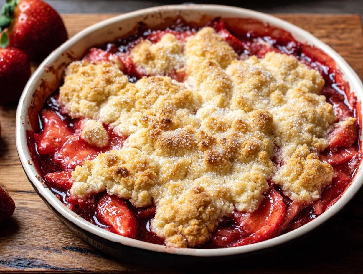 Strawberry Cobbler: Taste 10-Minute Comfort - Strawberry Cobbler - main visual representation