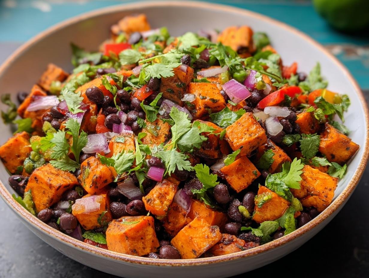 Sweet Potato Black Bean: Amazing 5-star Salad - Sweet Potato Black Bean - additional detail