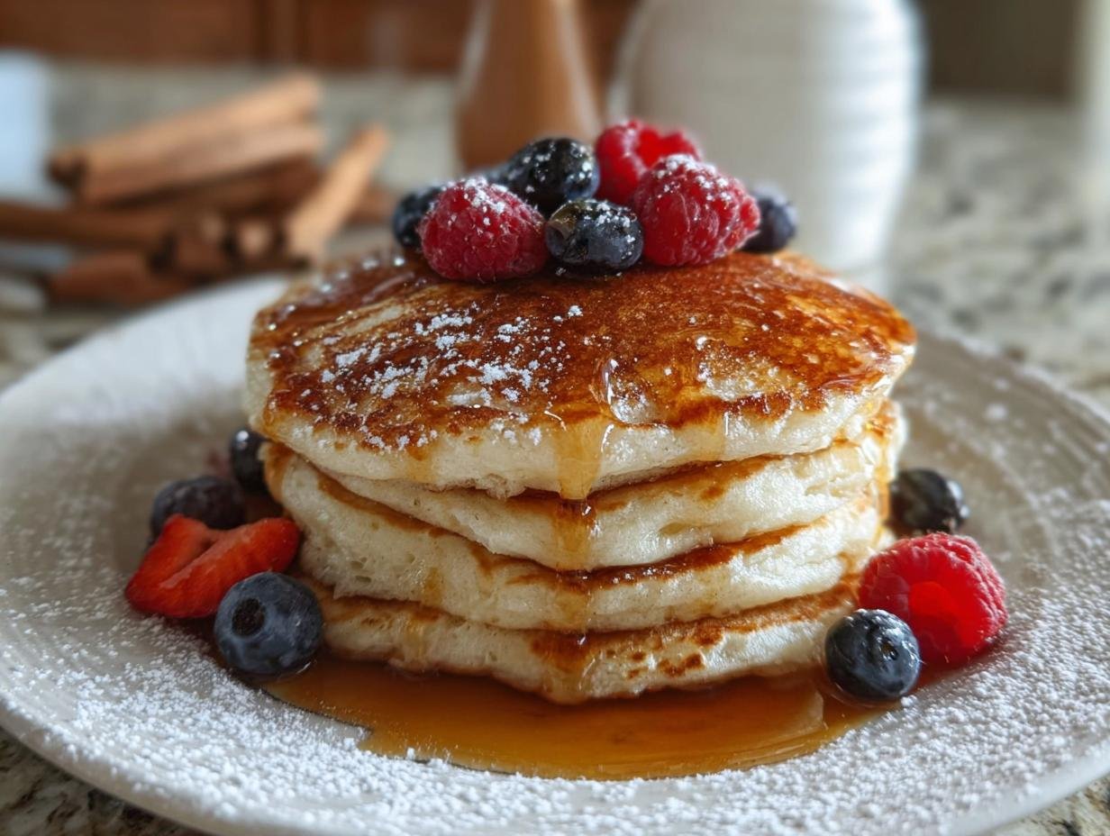 Perfect Vanilla Cinnamon Buttermilk Pancakes - Vanilla Cinnamon Buttermilk Pancakes - additional detail