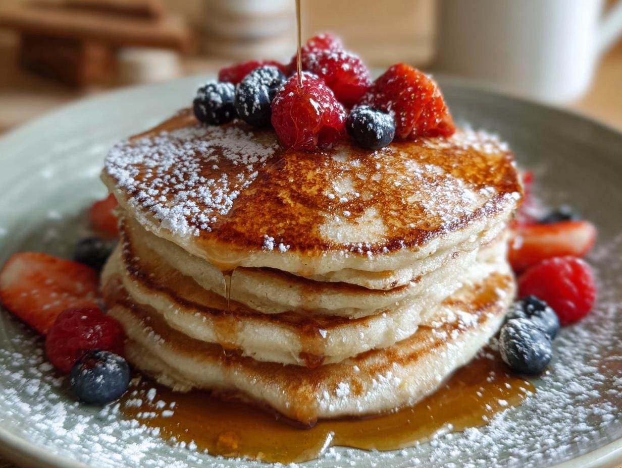 Perfect Vanilla Cinnamon Buttermilk Pancakes - Vanilla Cinnamon Buttermilk Pancakes - additional detail