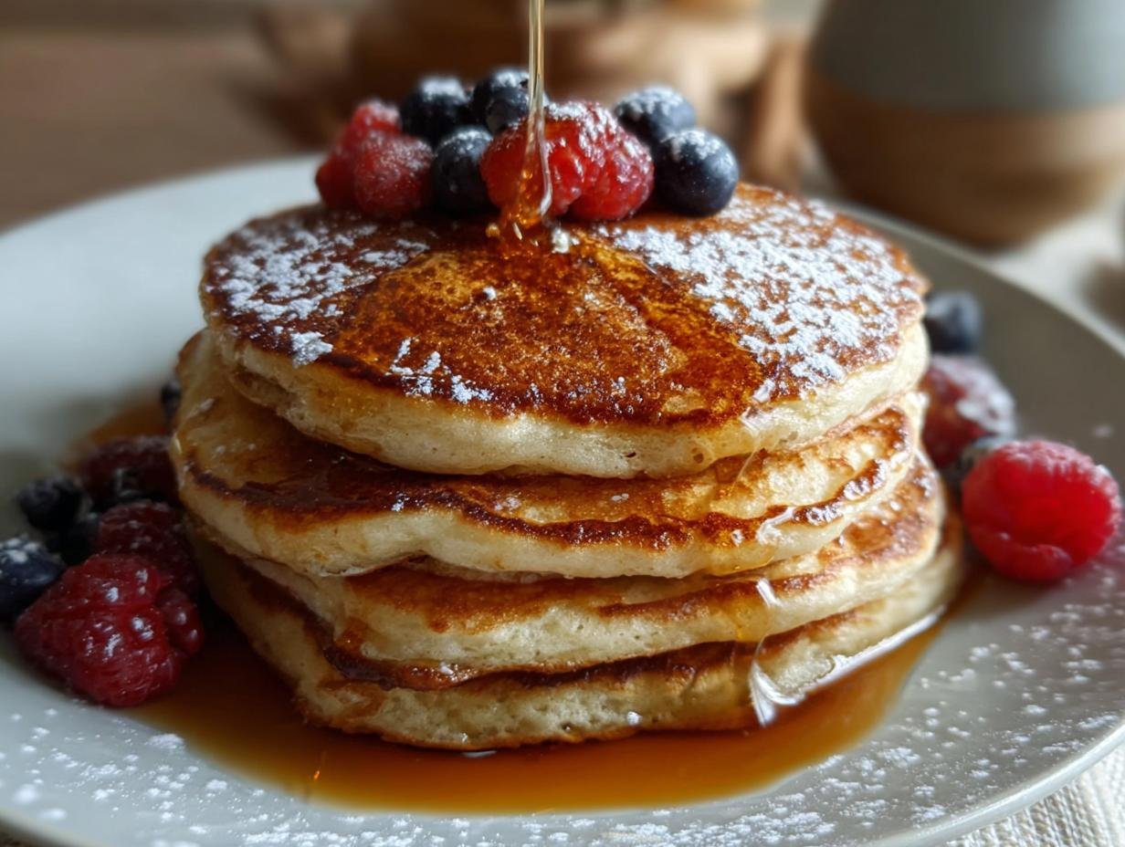 Perfect Vanilla Cinnamon Buttermilk Pancakes