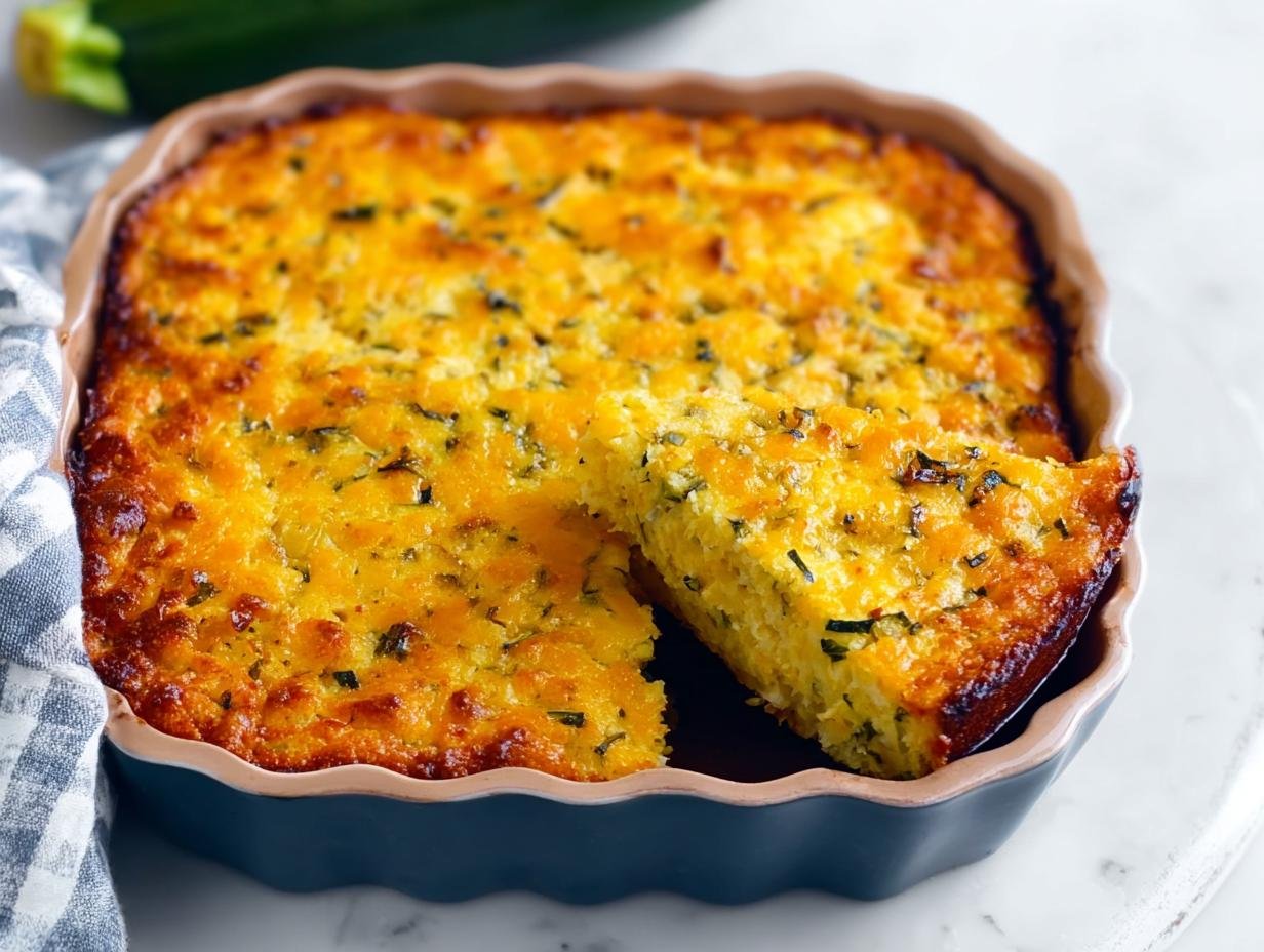 Zucchini Cornbread Casserole: 1 Amazing Recipe - Zucchini Cornbread Casserole - additional detail