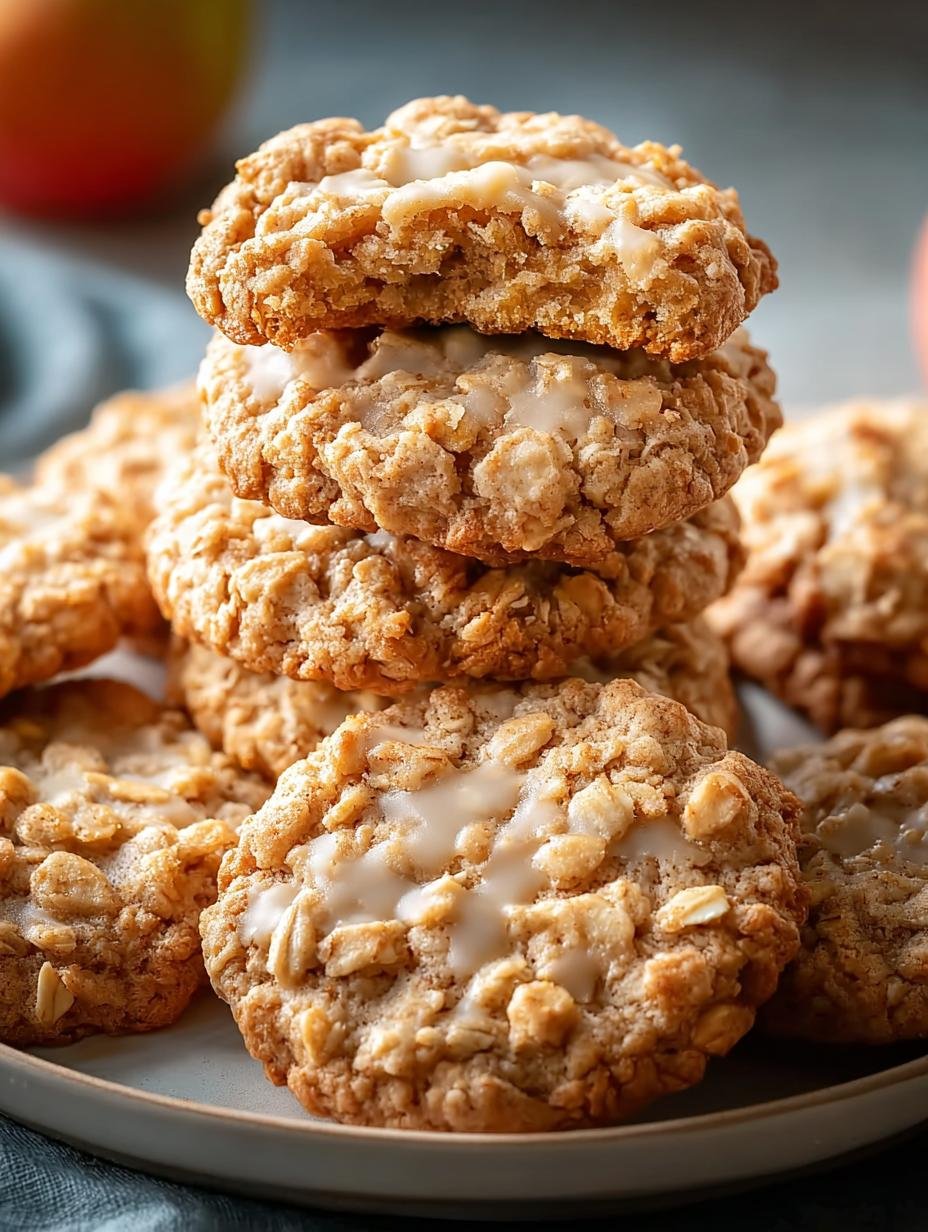 Delicious Apple Cinnamon Oatmeal Cookies for Fall Bliss - Apple Cinnamon Oatmeal Cookies - main visual representation
