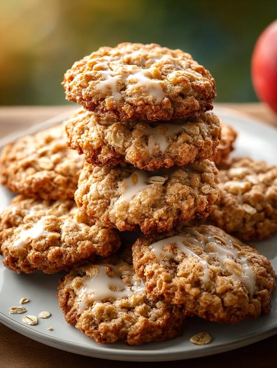 Apple Cinnamon Oatmeal Cookies
