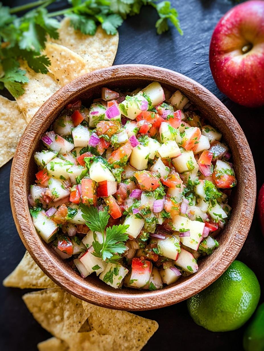 Apple Salsa: 15-Minute Sweet & Spicy Perfection! - Apple Salsa - additional detail