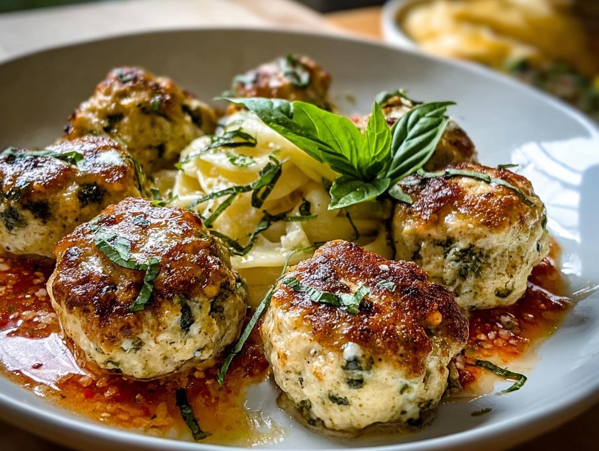 Perfect Baked Chicken Ricotta Meatballs (165°F) - Baked Chicken Ricotta Meatballs - additional detail