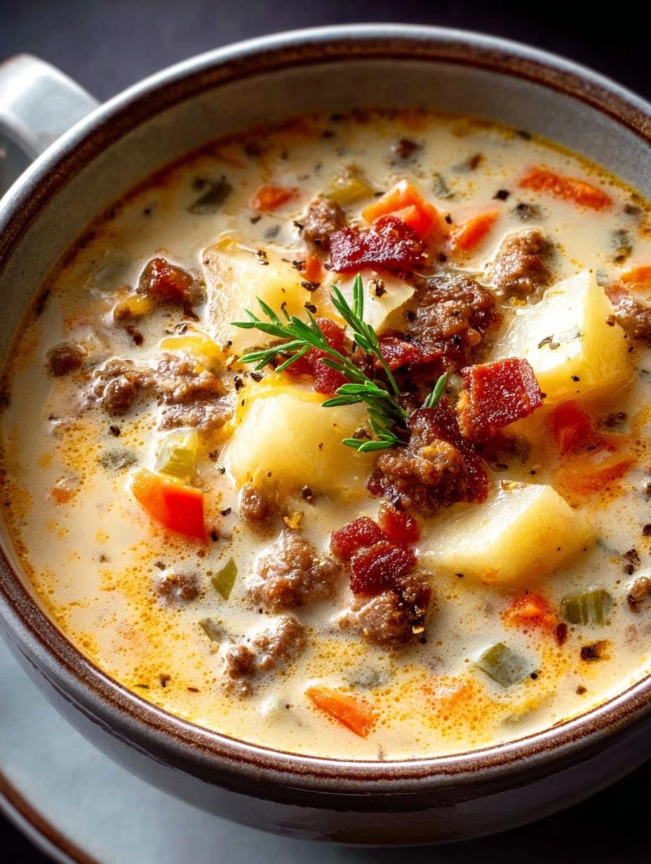 Creamy Cheeseburger Soup: 7 Comforting Delights