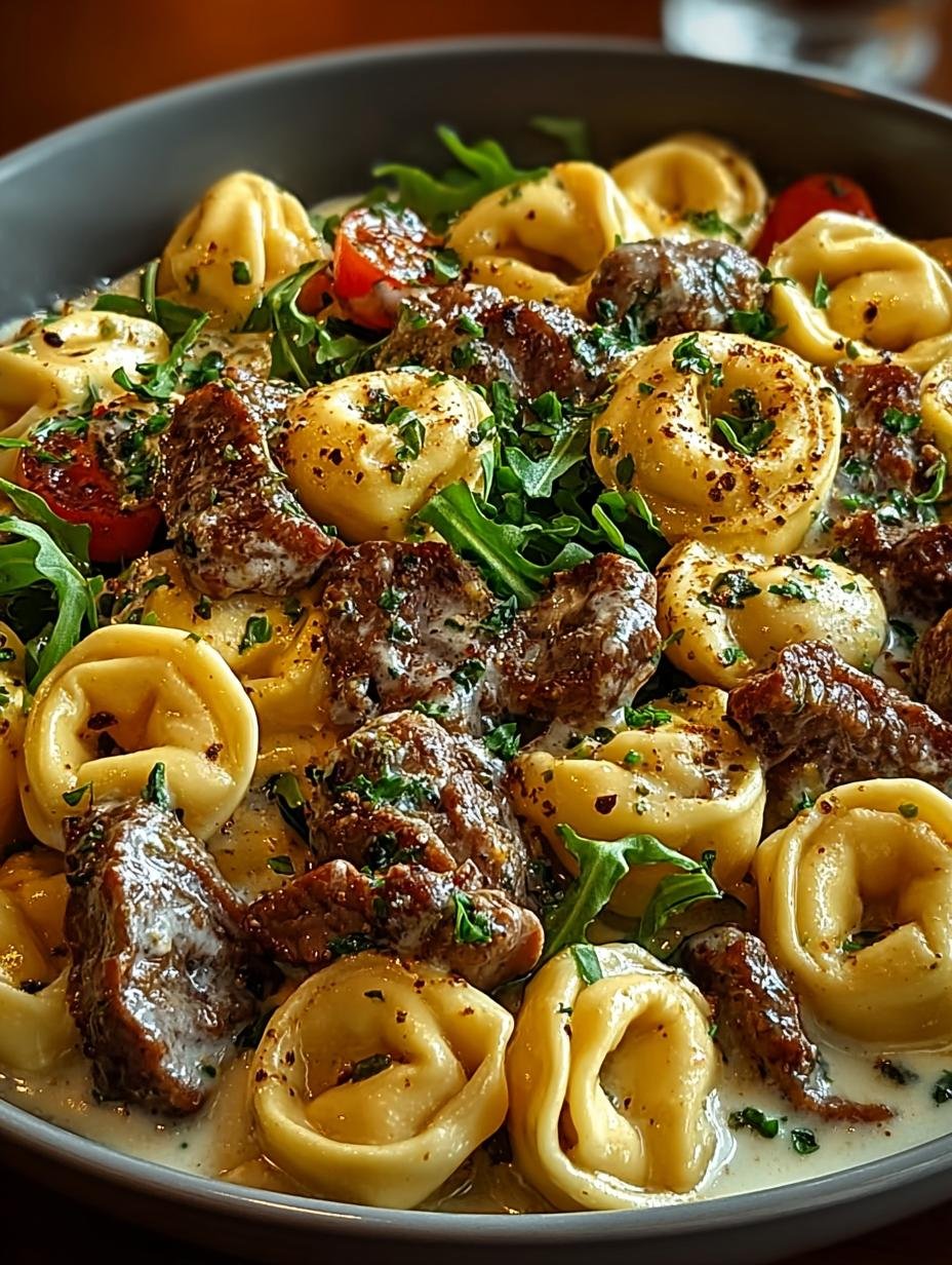 Delicious Cheesesteak Tortellini: 5 Star Comfort Food - Cheesesteak Tortellini - main visual representation