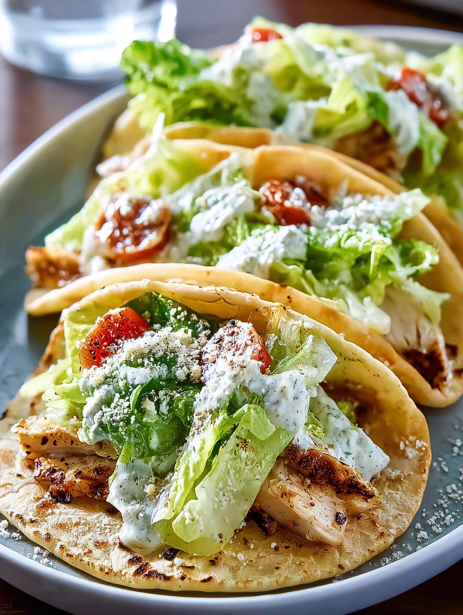 Delicious Chicken Caesar Smash Tacos for Everyone - Chicken Caesar Smash Tacos - main visual representation