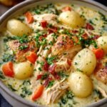 Chicken Cheddar Gnocchi Soup