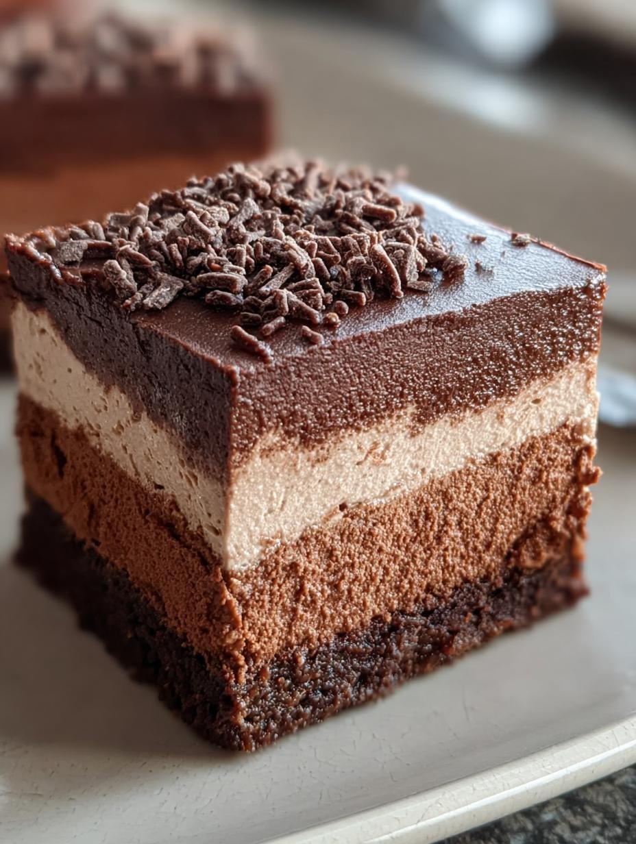 Decadent Chocolate Mousse Brownies: 2x Bliss - Chocolate Mousse Brownies - additional detail